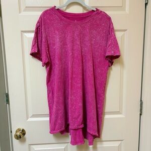 FP Movement by Free People Hot Pink Oversized Tunic Top Large